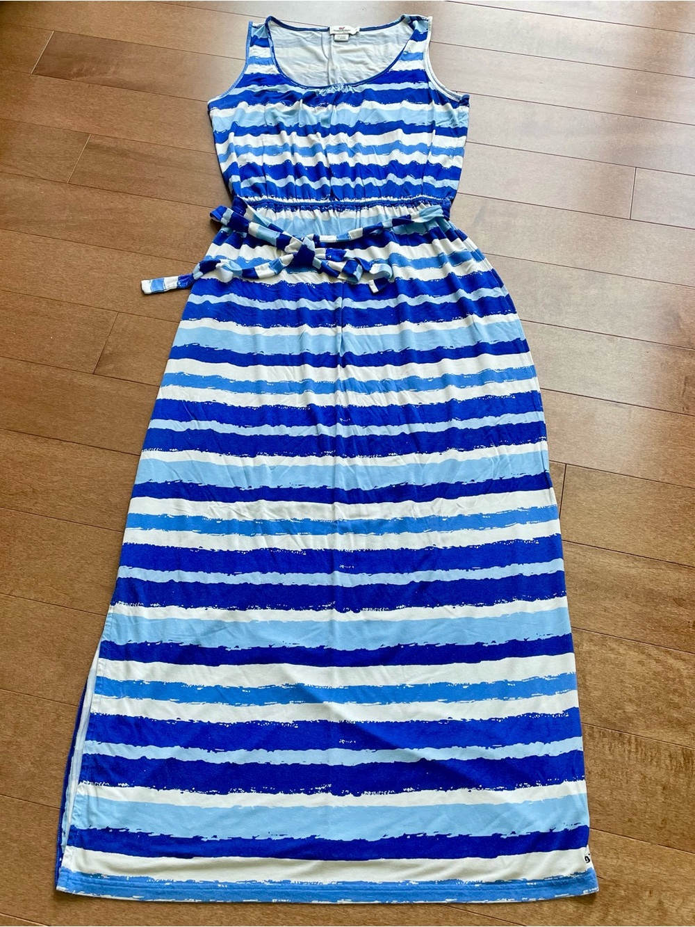 Vineyard Vines Blue and White Striped Maxi Dress